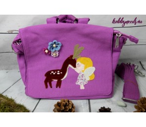 Stickserie - Fee liebt Reh Fransenappli